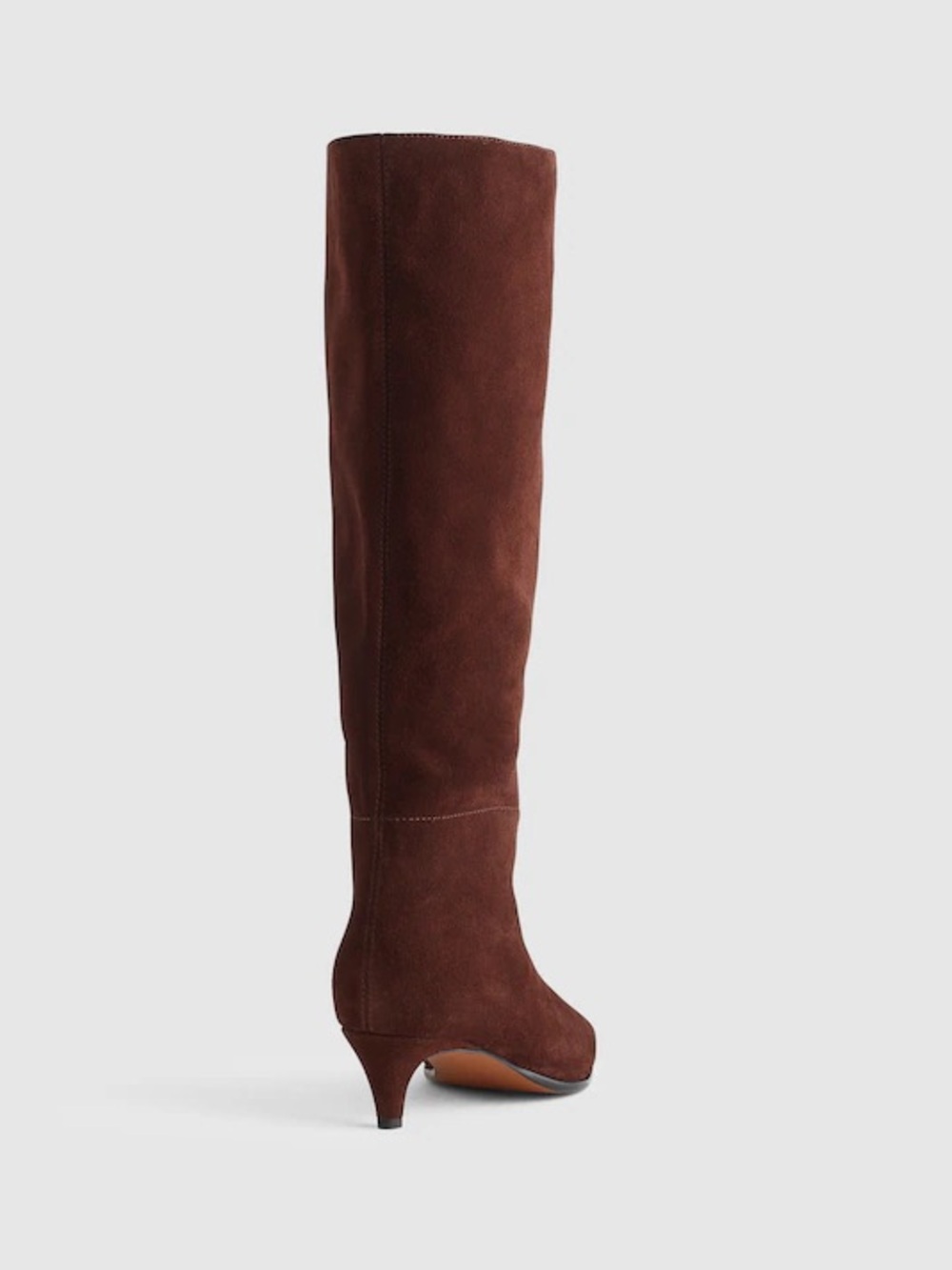 Madewell The Emilie Tall Boot in Suede Chocolate Raisin Size 10 $348 NX078 - Picture 4 of 7